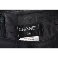 Chanel Rok Leer in Zwart