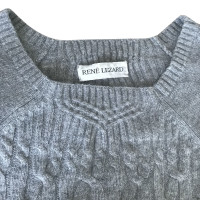 René Lezard Knitwear Cashmere in Grey