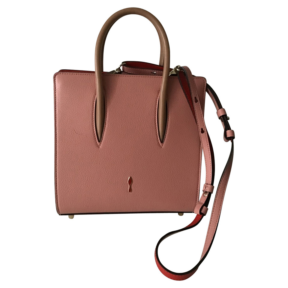 Christian Louboutin Borsa a tracolla in Pelle in Color carne