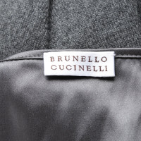 Brunello Cucinelli Robe en tricot / cuir