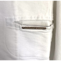 Armani Jeans Blazer aus Baumwolle in Weiß
