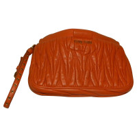 Miu Miu Clutch Bag Leather in Orange