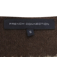 French Connection Gemusterter Wollcardigan