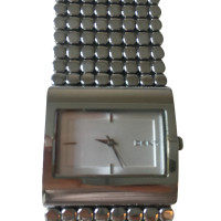 Dkny Silver colored clock
