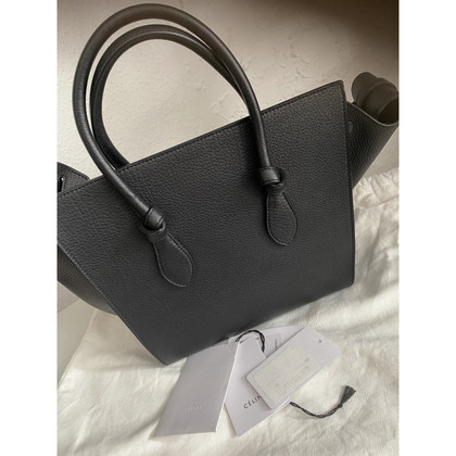 Céline With Knots Tote Leather in Black