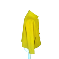 Ermanno Scervino Jacke/Mantel aus Wolle in Gelb
