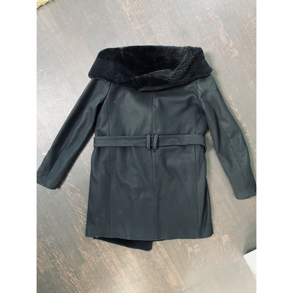 Plein Sud Jacket/Coat Wool in Black