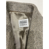 Gianfranco Ferré Jacket/Coat Wool in Taupe