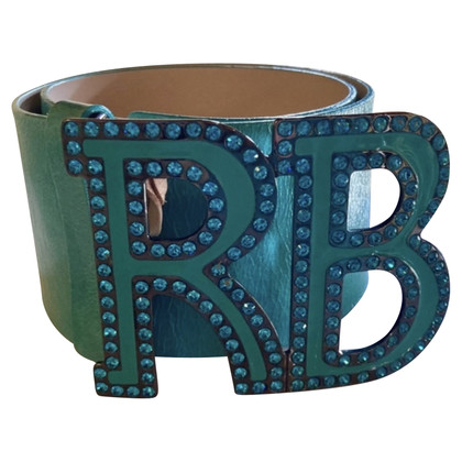 Rocco Barocco Belt Leather in Turquoise