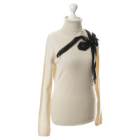 Red Valentino Turtleneck Sweater with decorative loop
