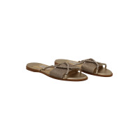 Jimmy Choo Sandals Leather in Silvery