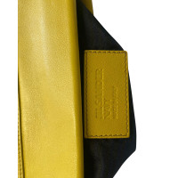 Jil Sander Clutch Bag Leather in Yellow