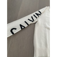 Calvin Klein Jeans Tricot en Coton en Crème