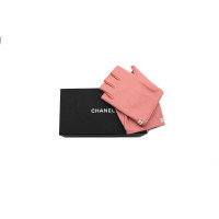 Chanel Handschuhe aus Leder in Rosa / Pink