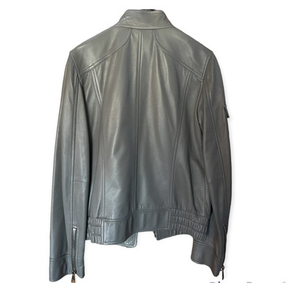 Dolce & Gabbana Jacket/Coat Leather in Grey