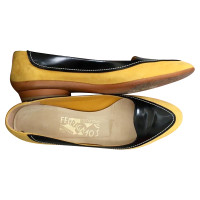 Salvatore Ferragamo Slippers/Ballerinas Leather in Yellow