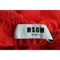 Msgm Top en Coton en Rouge