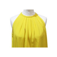 Céline Kleid aus Seide in Gelb