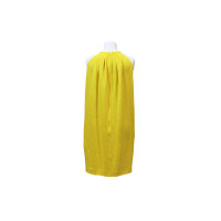 Céline Kleid aus Seide in Gelb