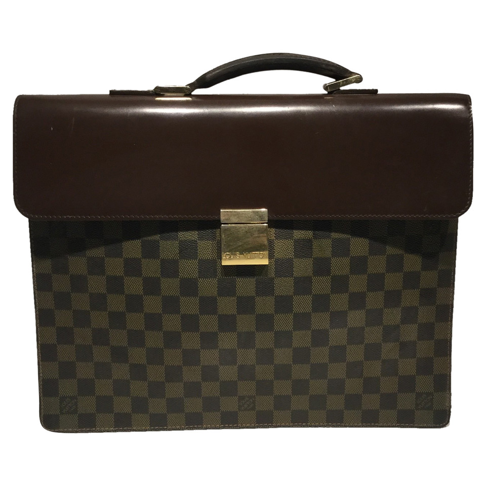 Louis Vuitton Altona PM Briefcase in Tela in Marrone
