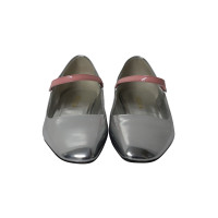 Prada Slippers/Ballerinas Patent leather in Silvery
