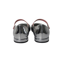 Prada Slippers/Ballerinas Patent leather in Silvery
