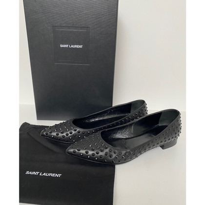 Saint Laurent Slippers/Ballerinas Leather in Black