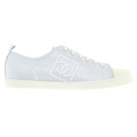 Chanel scarpe da ginnastica color argento