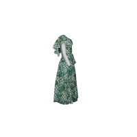 Temperley London Robe en Coton en Vert