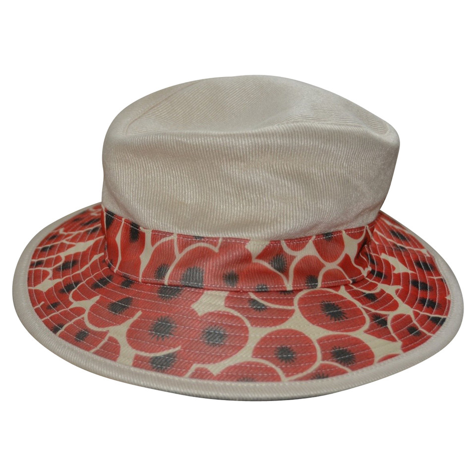 Hermès Hut aus Leinen/Baumwolle
