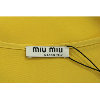 Miu Miu Top Silk in Yellow