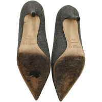 Jimmy Choo Sandalen aus Baumwolle in Grau