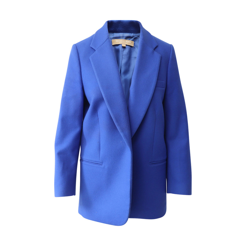 Michael Kors Jacket/Coat Wool in Blue