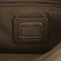 Coach Handtasche aus Leder in Taupe