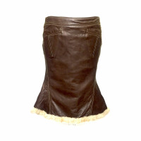 Just Cavalli Skirt Leather in Brown