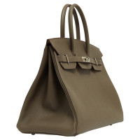 Hermès Handbag Leather in Grey