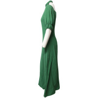 Emilia Wickstead  Kleid aus Viskose in Grün