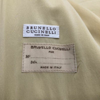 Brunello Cucinelli Giacca/Cappotto in Pelle in Giallo