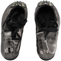 Jimmy Choo Slippers/Ballerinas Leather in Silvery