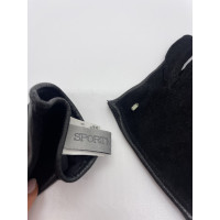 Sportmax Handschuhe aus Leder in Schwarz
