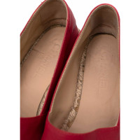 Chanel Sandalen aus Leder in Rot