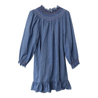 Rixo Dress Cotton in Blue