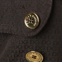Dolce & Gabbana Trenchcoat met logo borduurwerk