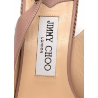 Jimmy Choo Chaussures compensées en Cuir en Rose/pink