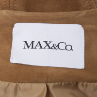 Max & Co Veste en cuir ocre