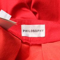 Philosophy Di Alberta Ferretti Jupe en Coton en Rouge