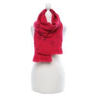 Louis Vuitton Logomania scarf in red