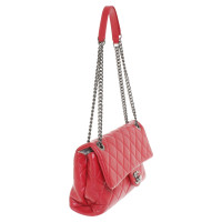 Chanel Classic Flap Bag Medium Leather in Red
