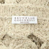 Brunello Cucinelli Crochet shirt in beige