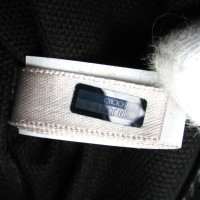 Jimmy Choo Clutch Bag Leather in Silvery